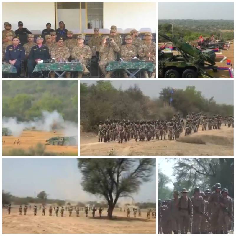 پاکستان آرمی اور ایئر فورس کا مشترکہ فائر پاور کا شاندار مظاہرہ