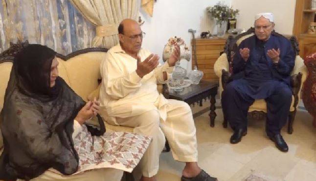 صدر زرداری کی شہید سکواڈرن لیڈر عثمان یوسف کے اہلخانہ سے تعزیت