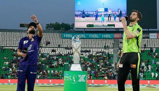 پی ایس ایل 10 فائنل: کوئٹہ گلیڈی ایٹرز نے ٹاس جیت کر لاہور قلندرز کے خلاف بیٹنگ کا انتخاب کیا