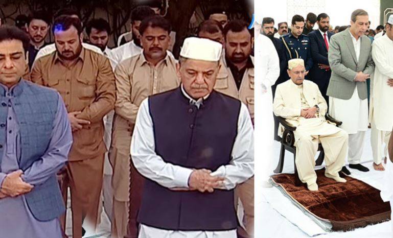 صدر ، وزیراعظم سمیت دیگر پاکستانی رہنماؤں نے عید کی نماز مختلف مقامات پر ادا کی