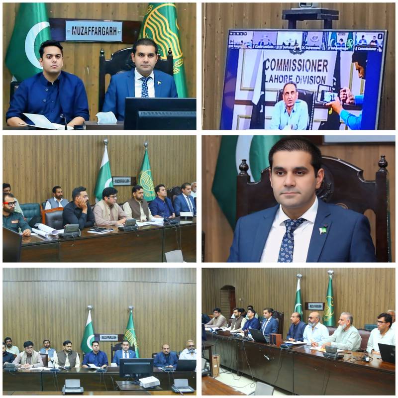 ڈپٹی کمشنر مظفرگڑھ عثمان طاہر  کا چارج سنبھالتے ہی سیلابی تیاریوں کا جائزہ 