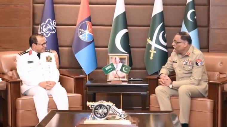 سعودی بحریہ کے سربراہ کا جوائنٹ اسٹاف ہیڈکوارٹرز راولپنڈی کا دورہ، اعلیٰ عسکری قیادت سے ملاقات