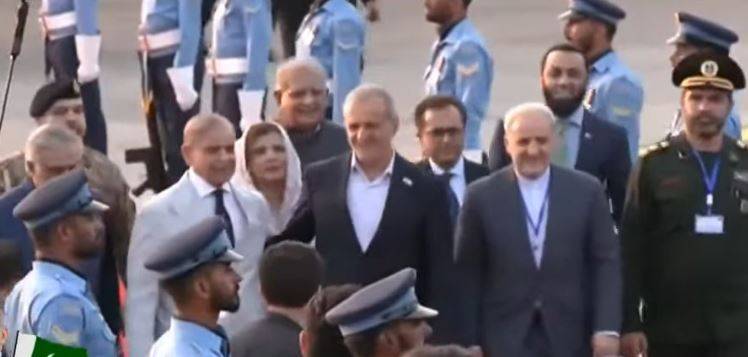 ایرانی صدر مسعود پزشکیان لاہور سے اسلام آباد پہنچ گئے، وزیراعظم نے استقبال کیا