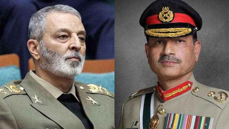 فیلڈ مارشل سید عاصم منیر اور ایرانی فوجی سربراہ کا ٹیلیفونک رابطہ، سرحدوں کو محفوظ بنانے پر اتفاق