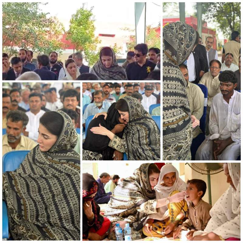 وزیراعلیٰ پنجاب مریم نواز نے وزیرآباد کے سیلاب متاثرہ علاقوں کا دور کیا، ریلیف کے اقدامات کا جائزہ