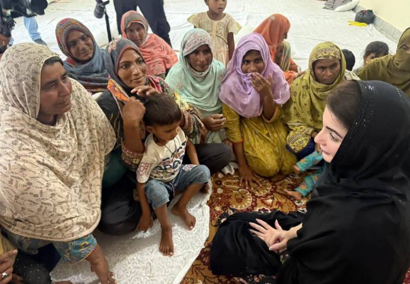 وزیراعلیٰ پنجاب مریم نواز کا قصور کے سیلاب متاثرہ علاقوں کا دورہ