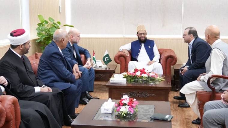 فلسطینی چیف جسٹس کی وفاقی وزیر مذہبی امور سے ملاقات، غزہ کی صورتحال اور دوطرفہ تعاون پر بات چیت