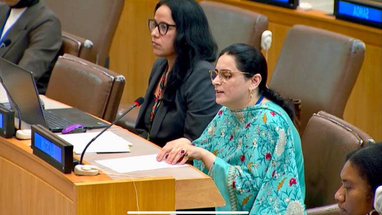 بھارت کی جمہوریت نفرت اور عدم برداشت کی علامت بن چکی ہے ، اقوام متحدہ میں پاکستان کا مو قف
