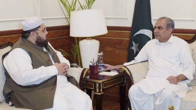 وفاقی وزیر داخلہ محسن نقوی سے علامہ شاہ اویس نورانی کی ملاقات، مذہبی ہم آہنگی پر بات چیت