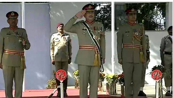 پی ایم اے کاکول میں 152ویں لانگ کورس کی پاسنگ آؤٹ پریڈ، فیلڈ مارشل عاصم منیر کی خصوصی شرکت