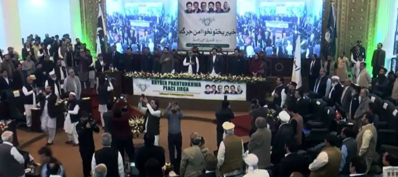خیبر پختونخوا میں امن جرگہ، دہشتگردی کے خاتمے اور وفاق سے تعاون پر زور ۔۔۔ گورنر و وزیراعلیٰ کے واضح پیغام