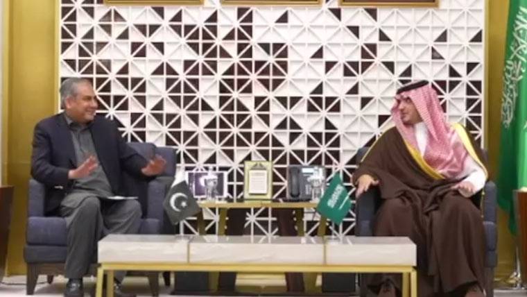 وزیرِ داخلہ محسن نقوی کی سعودی وزیرِ داخلہ شہزادہ عبدالعزیز بن سعود بن نائف سے ملاقات