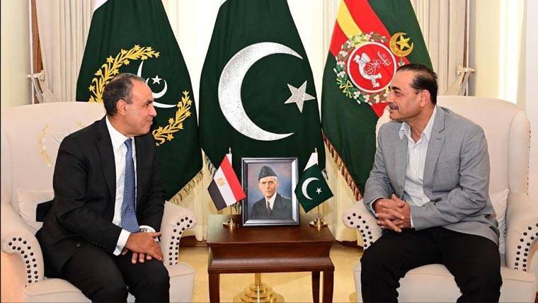  فیلڈ مارشل سید عاصم منیر سے مصر کے وزیر خارجہ ڈاکٹر بدر احمد محمد عبدالعاطی کی ملاقات 