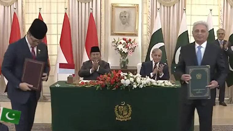 پاکستان اور انڈونیشیا کے درمیان 7 اہم معاہدوں پر دستخط