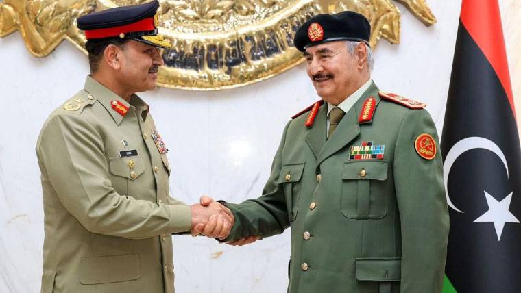  فیلڈ مارشل سید عاصم منیر کا لیبیا کا سرکاری دورہ ، باہمی دلچسپی، علاقائی سکیورٹی صورتحال ،دفاعی تعاون پرتبادلہ خیال