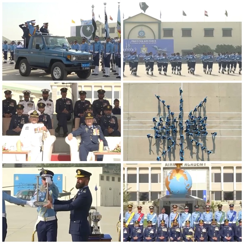 پاک فضائیہ کورنگی میں پاسنگ آؤٹ پریڈ، بہترین کارکردگی پر اہلکاروں کو اعزازات
