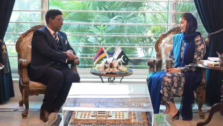 وزیراعلیٰ پنجاب مریم نواز کی ماریشس کے ہائی کمشنر سے ملاقات، مختلف شعبوں میں تعاون بڑھانے پر بات چیت