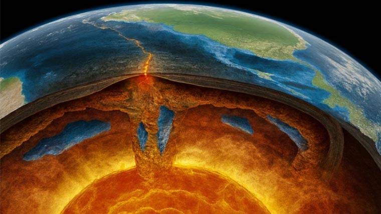  زمین کے ابتدائی دور میں نچلے مینٹل میں پانی کے بڑے ذخائر موجود تھے، سائنسدانوں کی تحقیق