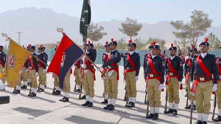 بلوچ ٹریننگ وِنگ کوئٹہ میں فوجی تربیتی کورس کی کامیاب پاسنگ آؤٹ پریڈ