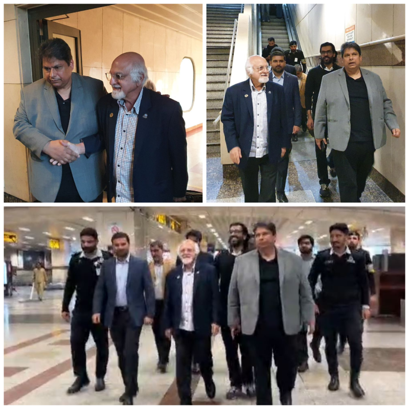 آئی سی سی کا وفد پاکستان کو منانے کے لیے لاہور پہنچ گیا