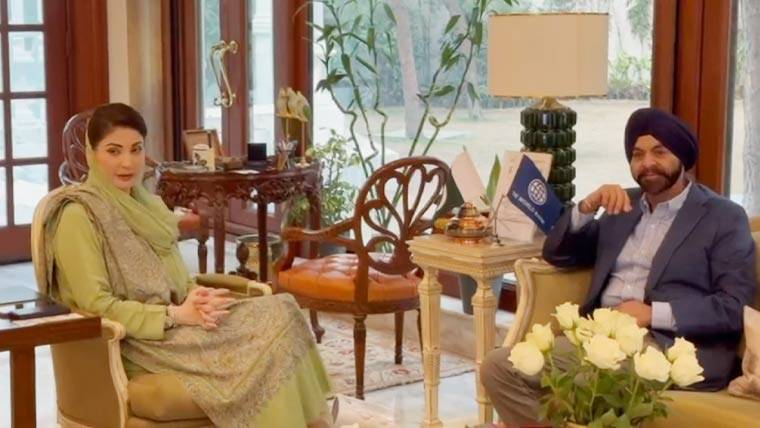  وزیراعلیٰ پنجاب مریم نواز شریف سے عالمی بینک کے صدر اجے بنگا کی ملاقات 