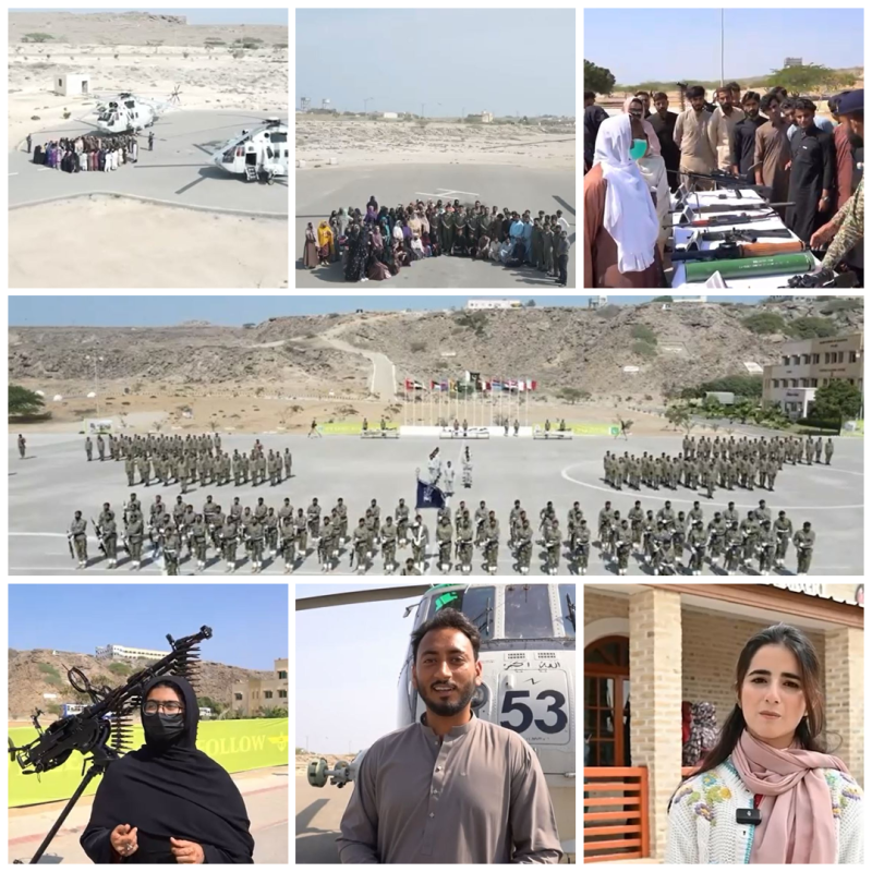 بلوچستان کے نوجوانوں کی دفاعی میدان میں دلچسپی: گوادر کے طلبہ کا نیول بیس اور میرین ٹریننگ سینٹر کا دورہ