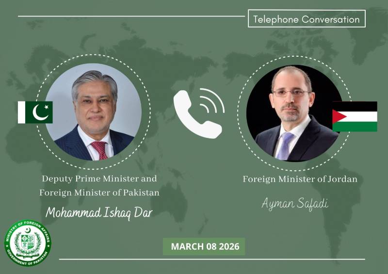 پاکستان اور اردن کا مشرقِ وسطیٰ کی صورتحال پر تشویش کا اظہار، کشیدگی کم کرنے کیلئے مشترکہ سفارتی کوششوں پر اتفاق