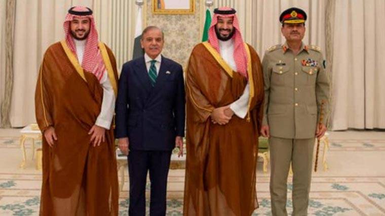 شہبازشریف کی جدہ میں سعودی ولی عہد سے ملاقات