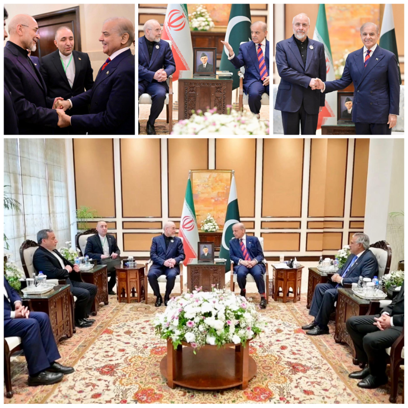 اسلام آباد: ایرانی وفد کی آمد، وزیراعظم شہباز شریف اور اعلیٰ سیاسی و عسکری قیادت کا والہانہ استقبال