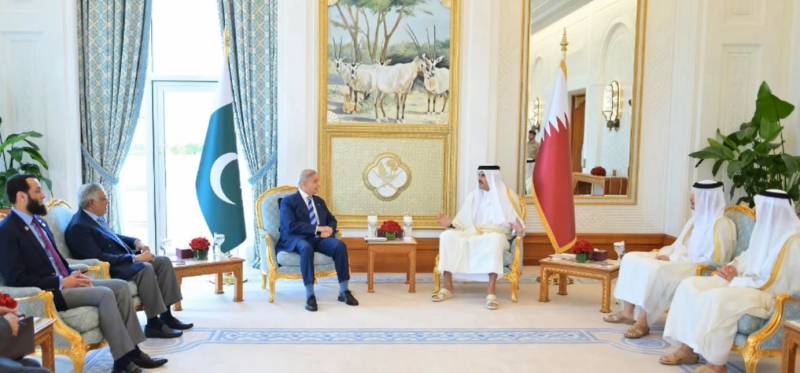 پاک، قطر سربراہ ملاقات: امیرِ قطر کی جانب سے شہباز شریف کے 'پیس مشن' کی بھرپور تائید