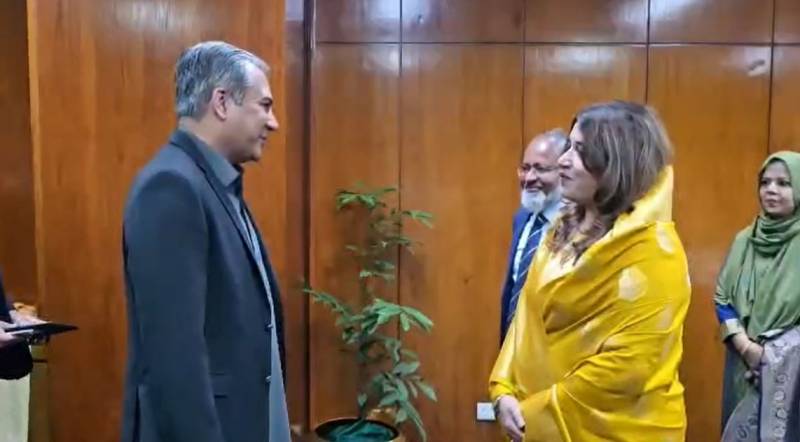  محسن نقوی اور شمع عبید اسلام کی ملاقات، بنگلہ دیشی وزیر خارجہ کے دورہ پاکستان کی تیاریاں مکمل