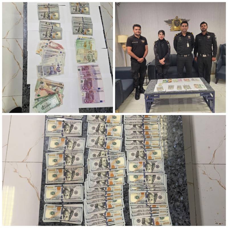 کراچی ایئرپورٹ: ڈالر سمگلنگ کی دو بڑی کوششیں ناکام، خاتون سمیت 2 مسافر گرفتار