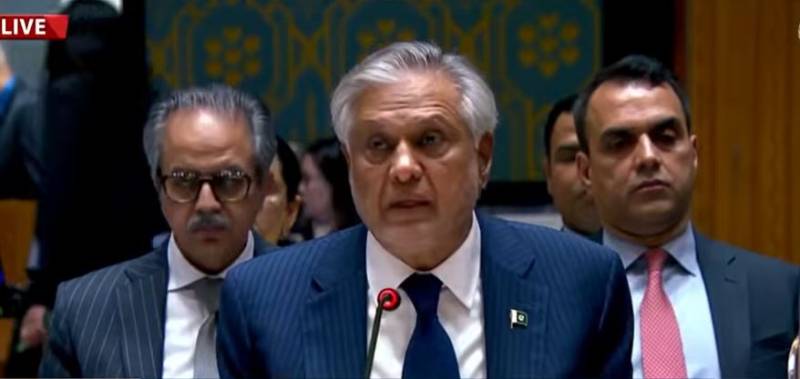 اسحاق ڈار کا نیویارک میں عالمی قوانین کے یکساں اطلاق پر زور، سندھ طاس معاہدے پر سخت موقف