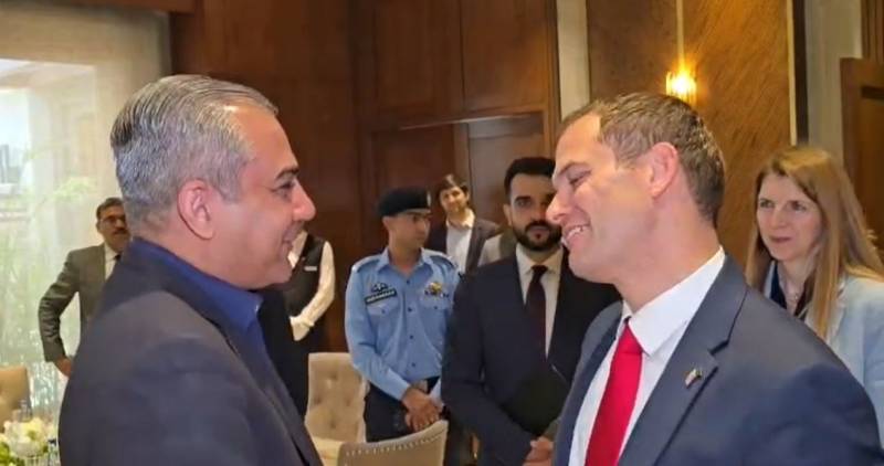 پاکستان اور برطانیہ کے درمیان تعاون بڑھانے پر اتفاق، محسن نقوی اور برطانوی نائب وزیر خارجہ کی ملاقات