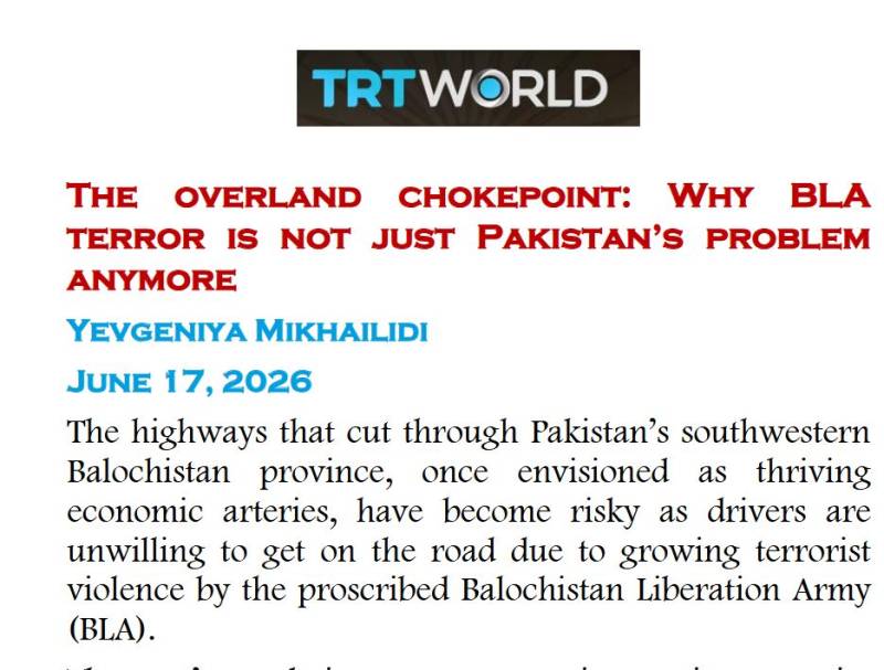 بی ایل اے کی کارروائیوں سے بلوچستان کی شاہراہیں اور تجارتی راہداریاں متاثر، عالمی سطح پر تشویش