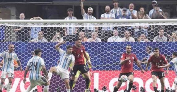 سنسنی خیز کم بیک، ارجنٹینا نے مصر کو 3-2 سے مات دے کر آخری آٹھ ٹیموں میں جگہ بنا لی