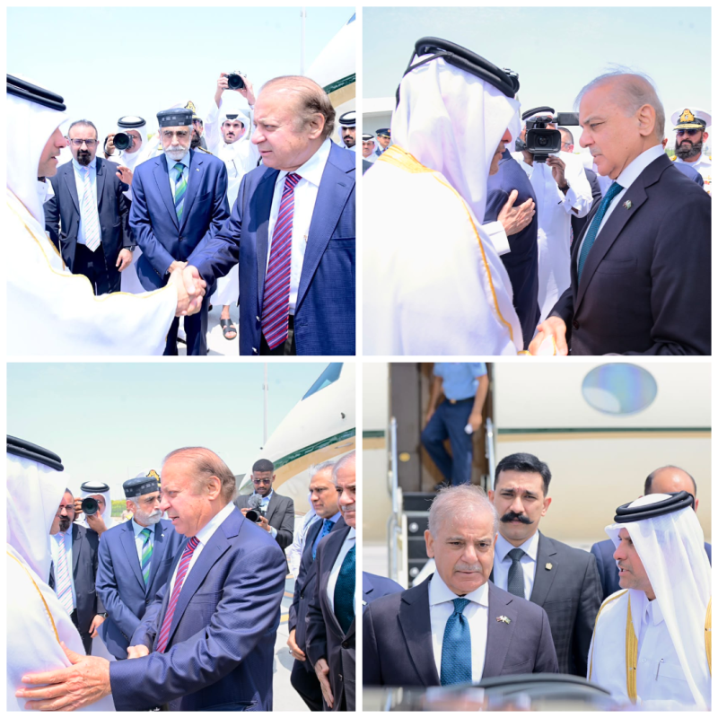 قطر میں وزیراعظم شہباز شریف کا پرتپاک استقبال، اہم ملاقاتیں شیڈول