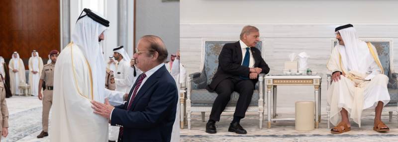 شہباز شریف کی امیر قطر سے ملاقات، سابق امیر کے انتقال پر پاکستان کی جانب سے تعزیت