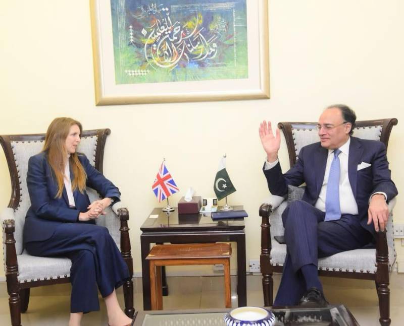  وزیر خزانہ کی برطانوی ہائی کمشنر سے ملاقات،پاکستان اور برطانیہ کے درمیان معاشی تعاون کے فروغ پر اتفاق