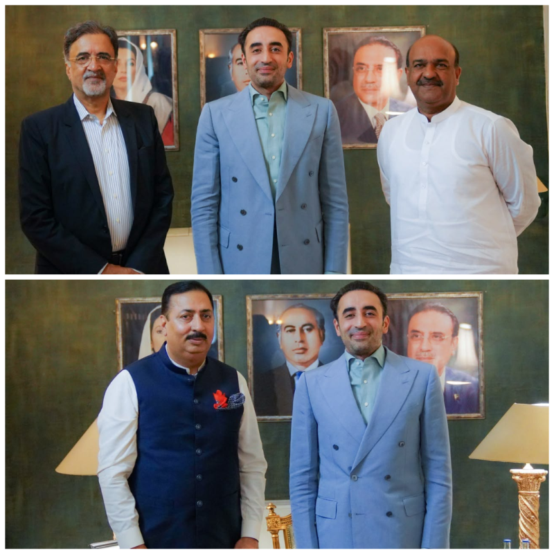 بلاول بھٹو زرداری کی پارٹی رہنماؤں سے ملاقاتیں، آزاد کشمیر انتخابی مہم سمیت اہم امور پر گفتگو