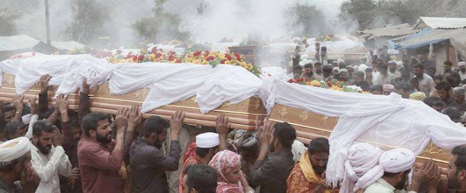بلوچستان کوئلہ کان سانحہ، شانگلہ کے 28 نوجوان سپردِ خاک