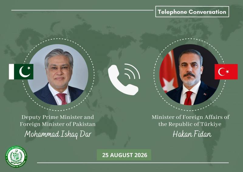 اسحاق ڈار اور حاقان فیدان کا علاقائی صورتحال پر تبادلہ خیال، قریبی رابطے پر اتفاق
