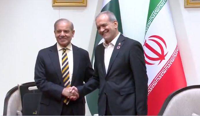 وزیراعظم شہباز شریف اور ایرانی صدر کی بشکیک میں اہم ملاقات