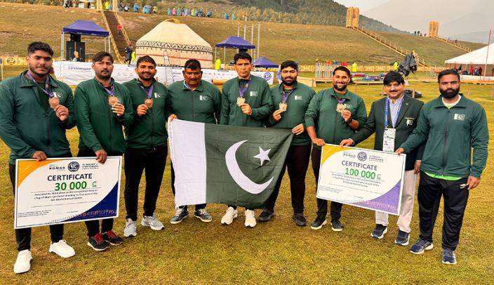 بشکیک میں ورلڈ نومیڈ گیمز، پاکستانی ایتھلیٹس نے 4 کانسی کے تمغے جیت لیے