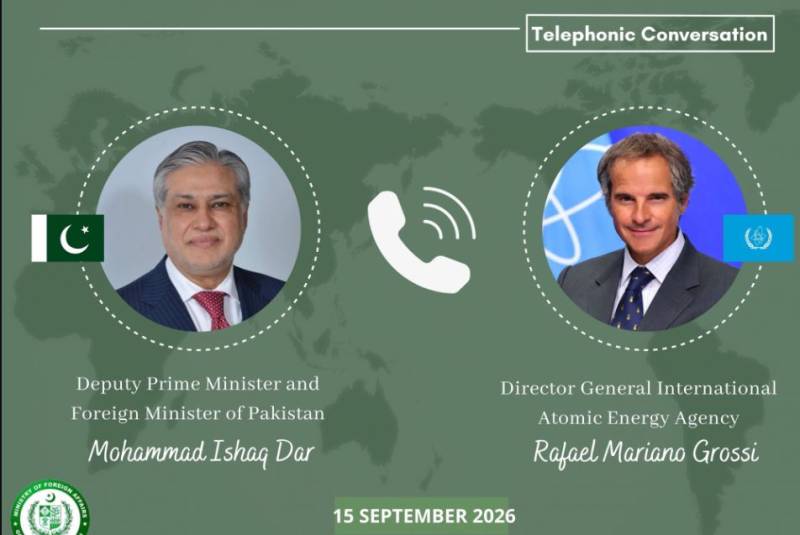 اسحاق ڈار اور رافیل گروسی میں رابطہ، خطے میں کشیدگی کم کرنے پر گفتگو