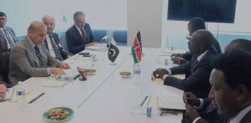 شہباز شریف کی ولیم روٹو سے ملاقات، پاک کینیا تعلقات مزید مضبوط بنانے پر اتفاق